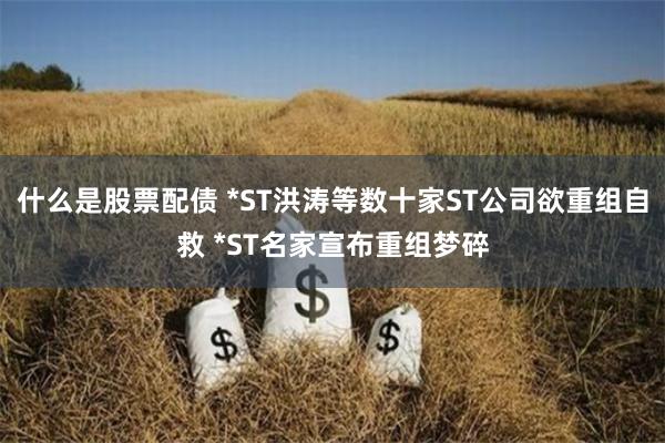 什么是股票配债 *ST洪涛等数十家ST公司欲重组自救 *ST名家宣布重组梦碎