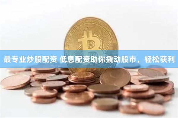 最专业炒股配资 低息配资助你撬动股市，轻松获利